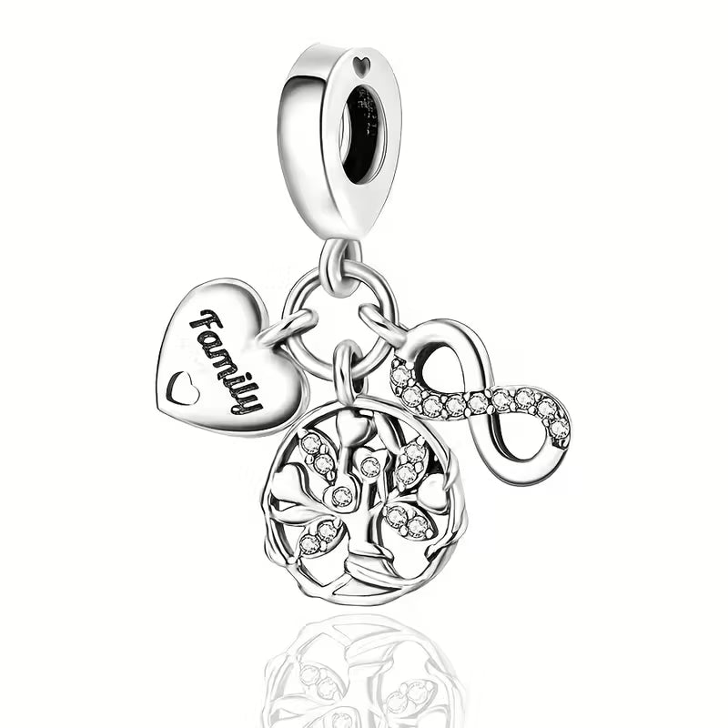 Silver-Plated Eternal Symbol Family Tree Pendant – Meaningful Jewelry Gift