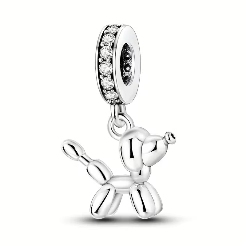 Vintage Balloon Dog Charm Pendant – Playful & Unique Jewelry Gift